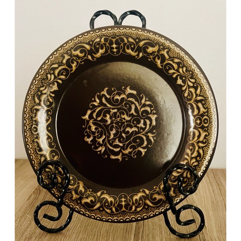 Vintage Franciscan Earthenware 9”     Plate Jamoca Pattern Made In USA
